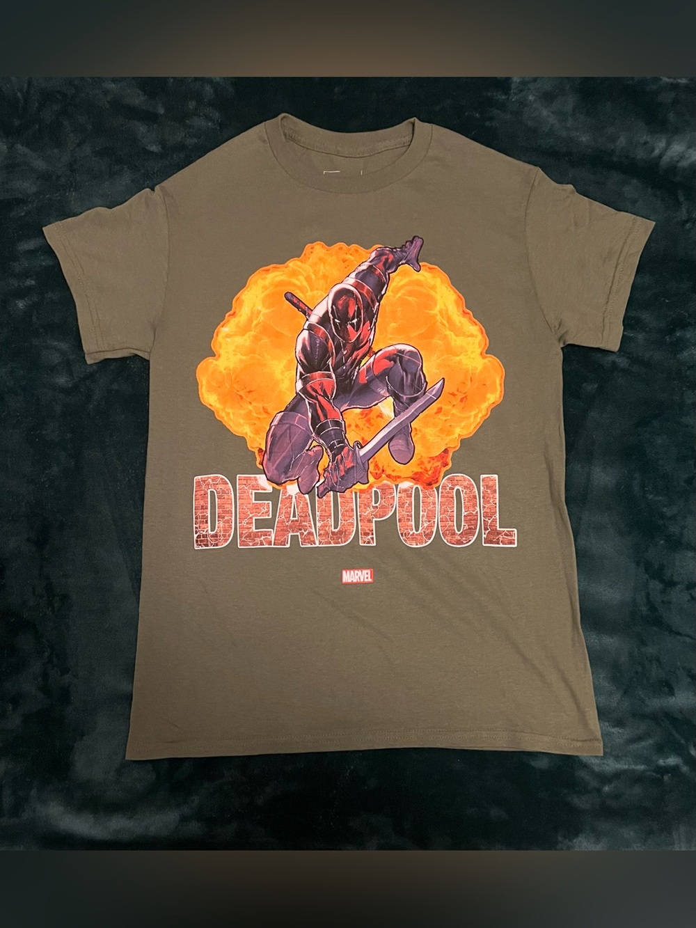 CVLA x Marvel Deadpool green cotton t-shirt Women’s Size S